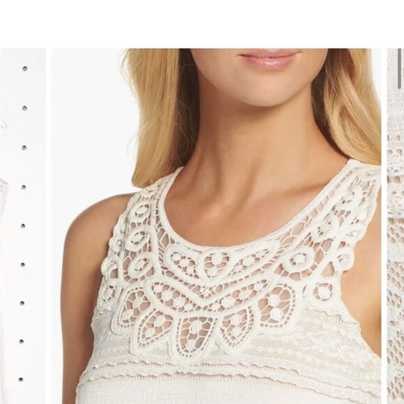 Eliza J Ivory Lace Maxi Dress Size 6 - Picture 3 of 4